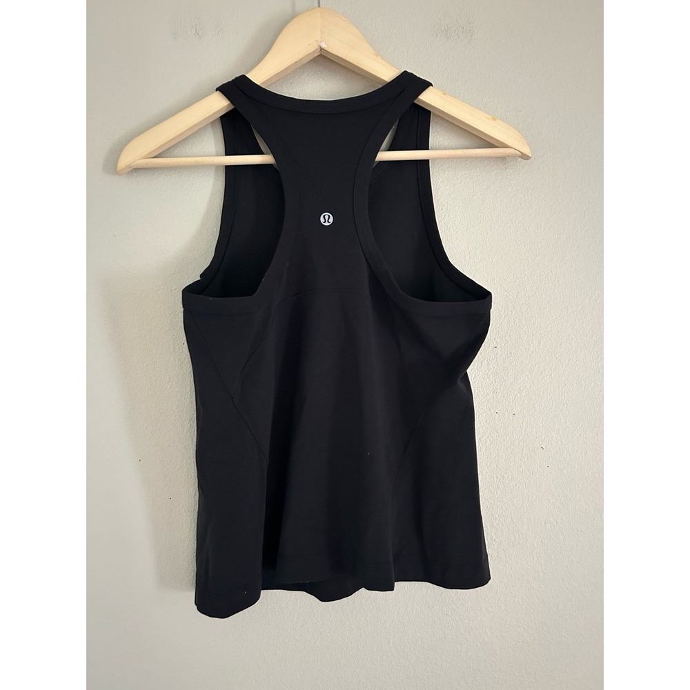 Lululemon Align Waist Length Racerback Tank Nulu Size 6 Black BLK 25081.